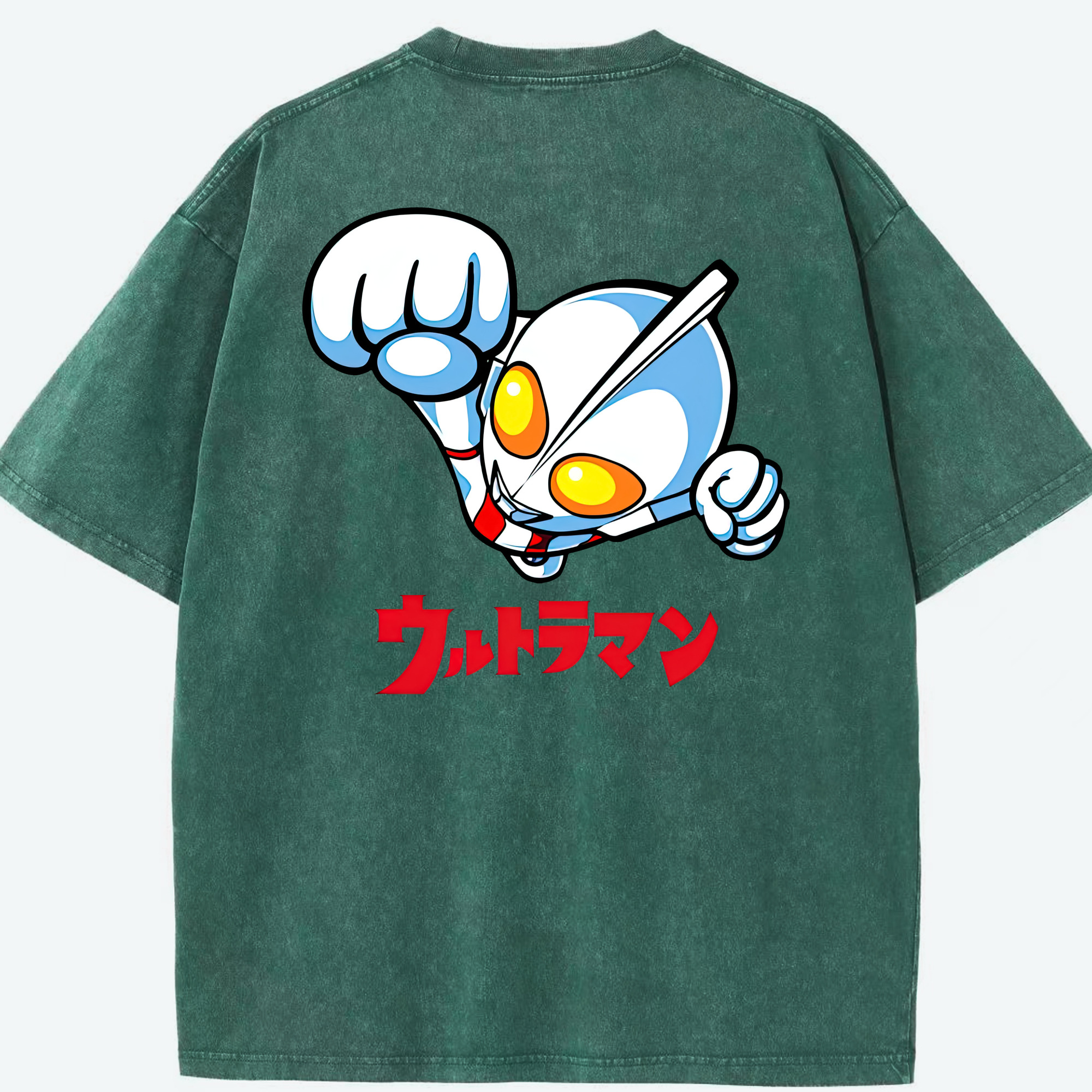 （画像用） ウルトラマン Ultraman 綿100% ヴィンテージ風 半袖Tシャツ（背面プリント）